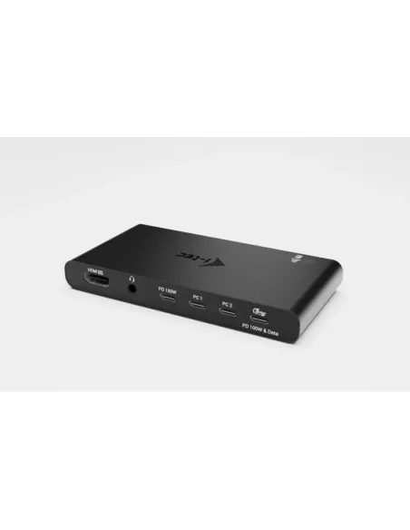 i-tec KVM Docking Station HDMI for 2 hosts, Power Delivery 2x 100W