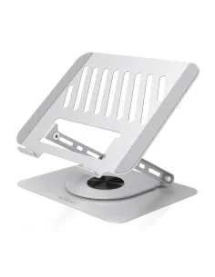 AISENS Soporte de Sobremesa XL Giratorio Ajustable para Portatil   Tablet 10"-17", Plata