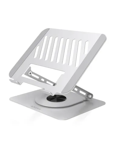 AISENS Soporte de Sobremesa XL Giratorio Ajustable para Portatil   Tablet 10"-17", Plata