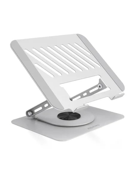 AISENS Soporte de Sobremesa XL Giratorio Ajustable para Portatil   Tablet 10"-17", Plata