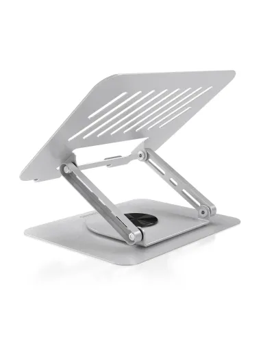 AISENS Soporte de Sobremesa XL Giratorio Ajustable para Portatil   Tablet 10"-17", Plata
