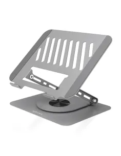 AISENS Soporte de Sobremesa XL Giratorio Ajustable para Portatil   Tablet 10"-17", Gris