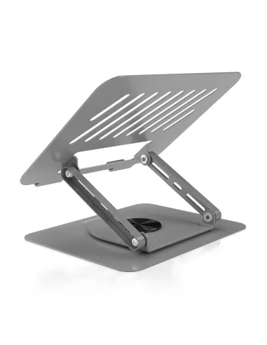 AISENS Soporte de Sobremesa XL Giratorio Ajustable para Portatil   Tablet 10"-17", Gris