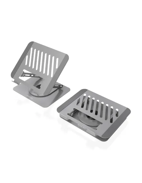 AISENS Soporte de Sobremesa XL Giratorio Ajustable para Portatil   Tablet 10"-17", Gris