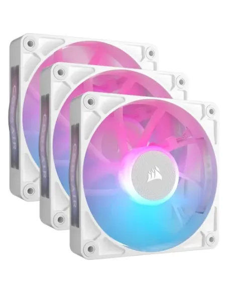 VENTILADOR CAJA CORSAIR RX RGB SERIES iCUE LINK RX120 RGB BLANCO TRIPLE PACK CO-9051022-WW