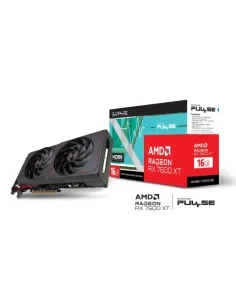 VGA SAPPHIRE PULSE RADEON RX 7600 XT GAMING OC 16GB,AMD,RX7600XT,16GB,GDDR6,128BIT,2HDMI+2DP (2 VENTILADORES)