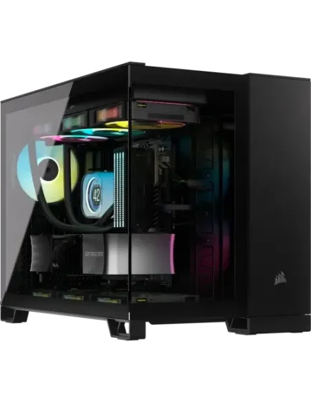 CAJA CORSAIR 2500D AIRFLOW DUAL CHAMBER M-ATX NEGRA CC-9011263-WW