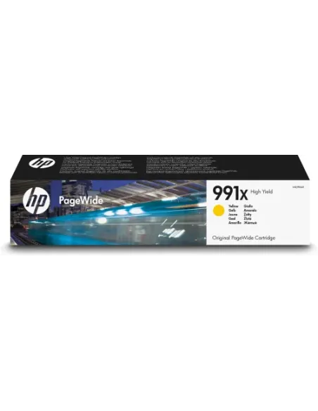 HP Cartucho Original HP PageWide 991X de alta capacidad amarillo