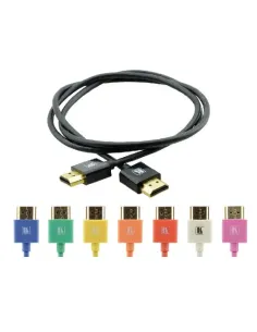 KRAMER CABLE HDMI FLEXIBLE ALTA VELOCIDAD CON ETHERNET ULTRA PLANO COLOR NEGRO (C-HM/HM/PICO/BK-10)
