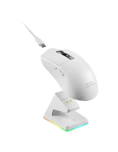 Mars Gaming MMWELITEW ratón Juego Mano derecha Bluetooth Óptico 20000 DPI