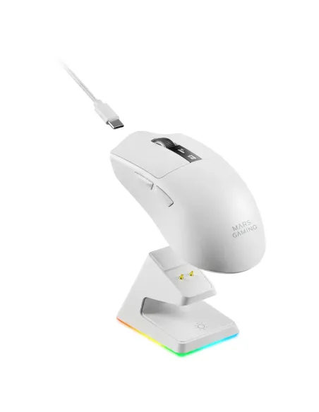 Mars Gaming MMWELITEW ratón Juego Mano derecha Bluetooth Óptico 20000 DPI
