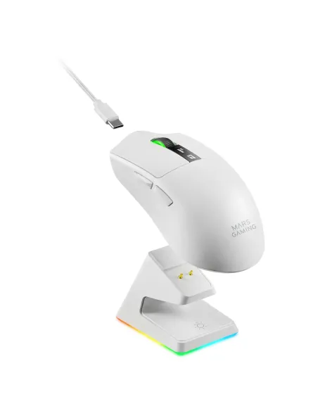 Mars Gaming MMWELITEW ratón Juego Mano derecha Bluetooth Óptico 20000 DPI