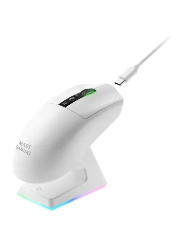 Mars Gaming MMWELITEW ratón Juego Mano derecha Bluetooth Óptico 20000 DPI