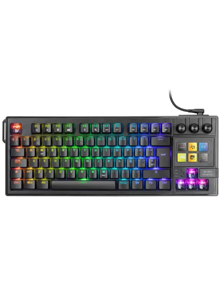 Mars Gaming MKMASTER teclado Juego USB Español, Francés, Portugués Negro