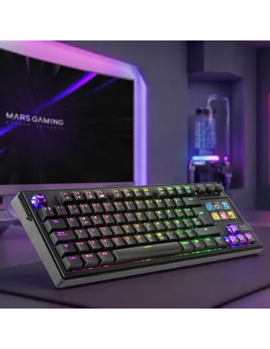Mars Gaming MKMASTER teclado Juego USB Español, Francés, Portugués Negro