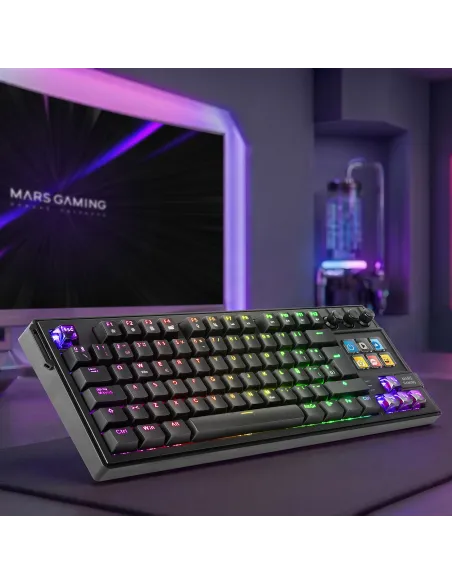 Mars Gaming MKMASTER teclado Juego USB Español, Francés, Portugués Negro