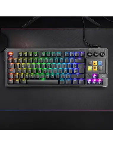 Mars Gaming MKMASTER teclado Juego USB Español, Francés, Portugués Negro