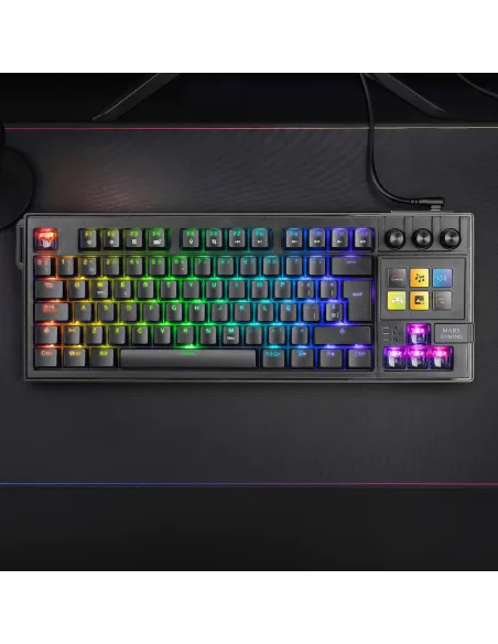 Mars Gaming MKMASTER teclado Juego USB Español, Francés, Portugués Negro