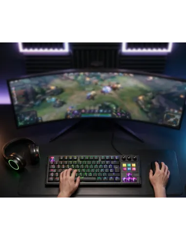 Mars Gaming MKMASTER teclado Juego USB Español, Francés, Portugués Negro