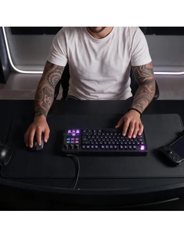 Mars Gaming MKMASTER teclado Juego USB Español, Francés, Portugués Negro