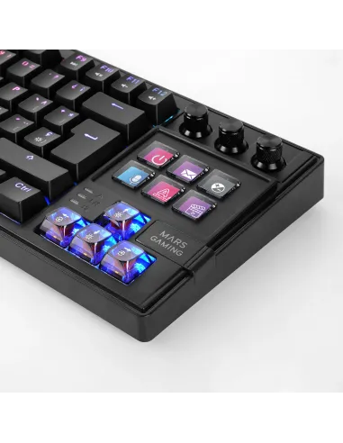 Mars Gaming MKMASTER teclado Juego USB Español, Francés, Portugués Negro