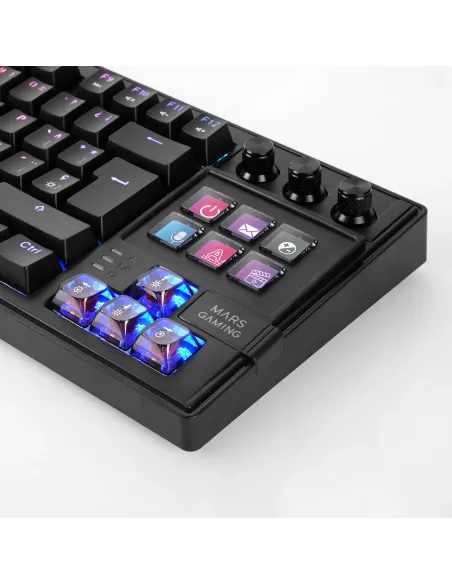Mars Gaming MKMASTER teclado Juego USB Español, Francés, Portugués Negro
