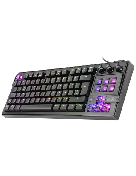 Mars Gaming MKMASTER teclado Juego USB Español, Francés, Portugués Negro