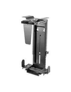 AISENS Soporte Giratorio Antirrobo y Altura Personalizable para CPU para Montaje por Debajo de Escritorio o a La Pared