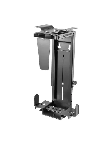 AISENS Soporte Giratorio Antirrobo y Altura Personalizable para CPU para Montaje por Debajo de Escritorio o a La Pared