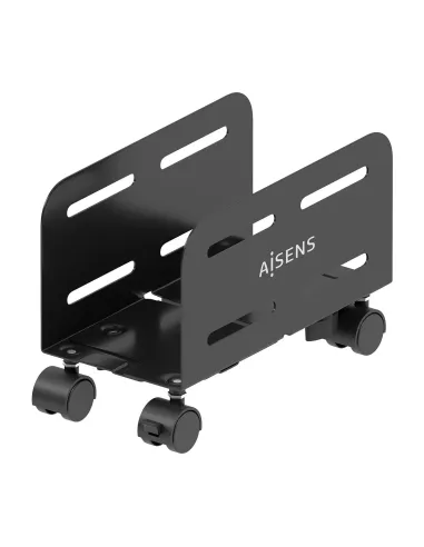 AISENS Soporte Metálico Ajustable de Suelo para CPU, Negro