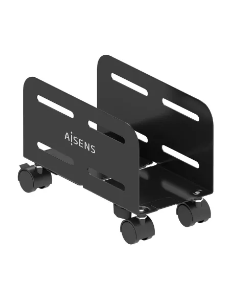 AISENS Soporte Metálico Ajustable de Suelo para CPU, Negro