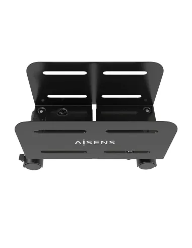 AISENS Soporte Metálico Ajustable de Suelo para CPU, Negro