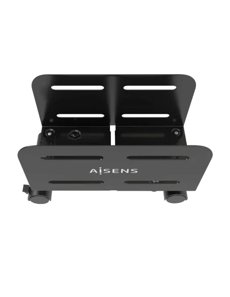 AISENS Soporte Metálico Ajustable de Suelo para CPU, Negro
