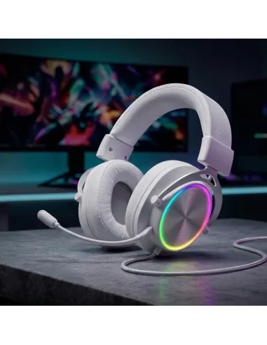 Mars Gaming MHFORGEW auricular y casco Auriculares Alámbrico Diadema Juego USB Type-C   USB Type-A Blanco