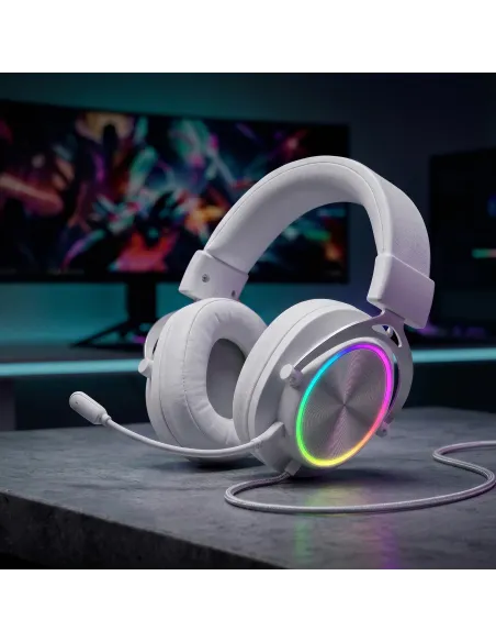 Mars Gaming MHFORGEW auricular y casco Auriculares Alámbrico Diadema Juego USB Type-C   USB Type-A Blanco
