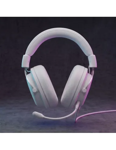 Mars Gaming MHFORGEW auricular y casco Auriculares Alámbrico Diadema Juego USB Type-C   USB Type-A Blanco