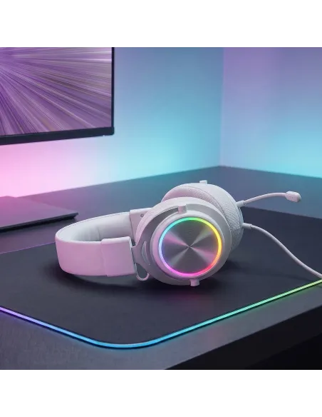 Mars Gaming MHFORGEW auricular y casco Auriculares Alámbrico Diadema Juego USB Type-C   USB Type-A Blanco