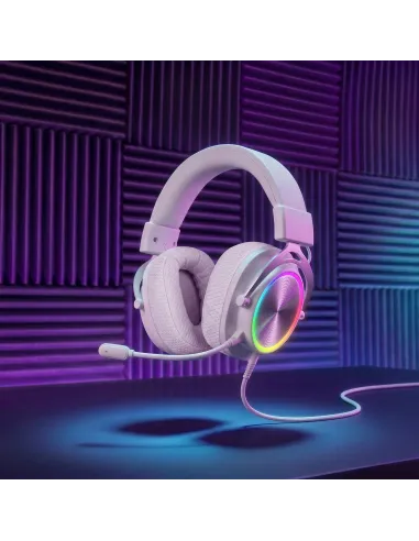 Mars Gaming MHFORGEW auricular y casco Auriculares Alámbrico Diadema Juego USB Type-C   USB Type-A Blanco