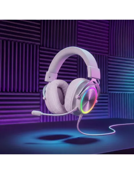Mars Gaming MHFORGEW auricular y casco Auriculares Alámbrico Diadema Juego USB Type-C   USB Type-A Blanco