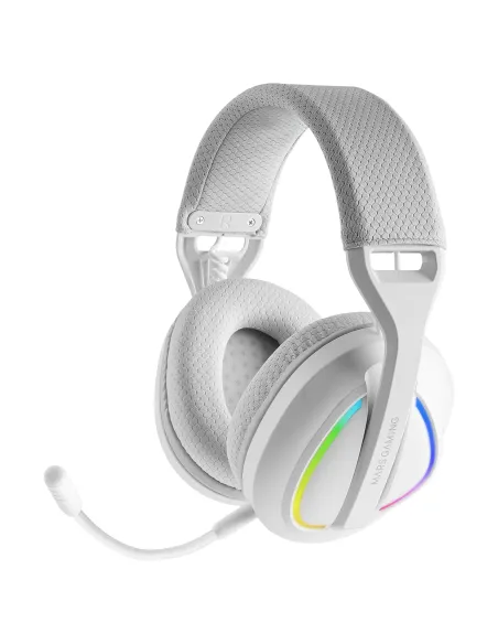 Mars Gaming MHWQUASARW auricular y casco Auriculares Inalámbrico Diadema Juego USB Type-C   USB Type-A Bluetooth Blanco