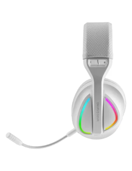 Mars Gaming MHWQUASARW auricular y casco Auriculares Inalámbrico Diadema Juego USB Type-C   USB Type-A Bluetooth Blanco