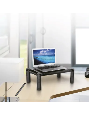 AISENS Soporte Elevador XL Para Monitor Portátil, Negro