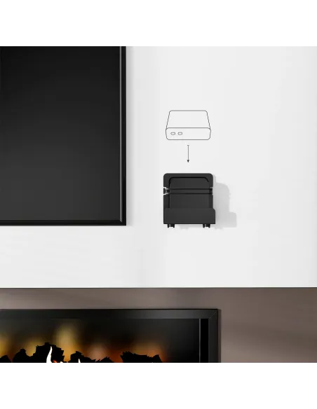 AISENS Soporte Universal De Pared Para Mini Pc, Router, Negro