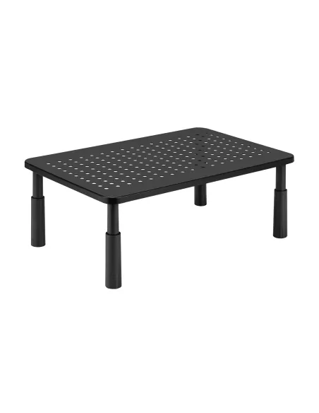 AISENS Soporte elevador multiusos para monitor portátil, negro
