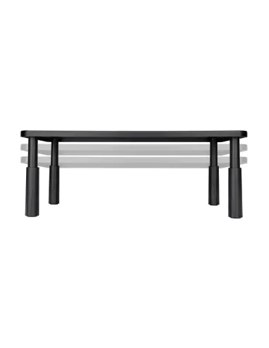 AISENS Soporte elevador multiusos para monitor portátil, negro