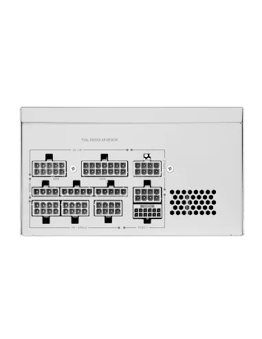 Mars Gaming MPT1000W unidad de fuente de alimentación 1000 W 24-pin ATX ATX Blanco