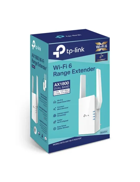 TP-Link RE605X ampliador de red Repetidor de red Blanco 10, 100, 1000 Mbit s