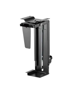 AISENS Soporte Giratorio y Altura Personalizable para CPU por Debajo de Escritorio con Mango de Bloqueo Fácil
