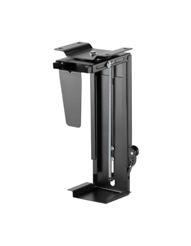 AISENS Soporte Giratorio y Altura Personalizable para CPU por Debajo de Escritorio con Mango de Bloqueo Fácil