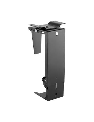 AISENS Soporte Giratorio y Altura Personalizable para CPU por Debajo de Escritorio con Mango de Bloqueo Fácil